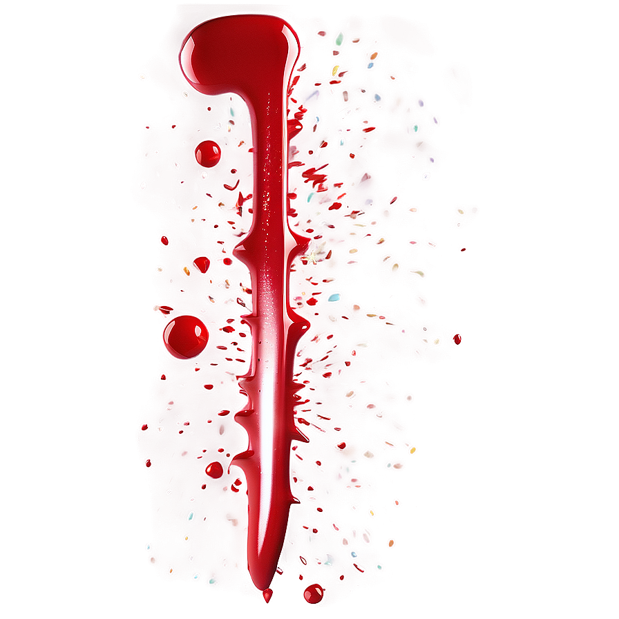 Shiny Red Splatter Png 06132024