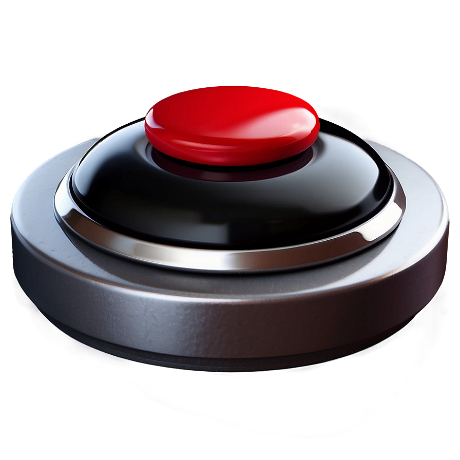 Shiny Red Stop Button Png 85