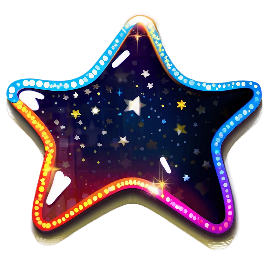 Shiny Star Sticker Png Awn