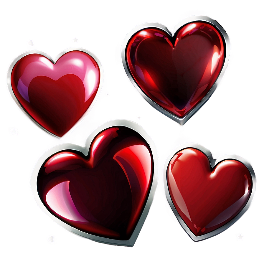 Shiny Valentine Heart Png Xbs