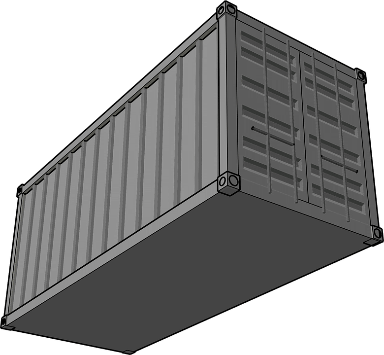 Shipping Container Illustration