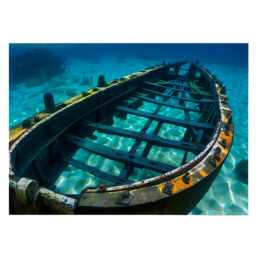 Shipwreck In Clear Blue Waters Png Uju70