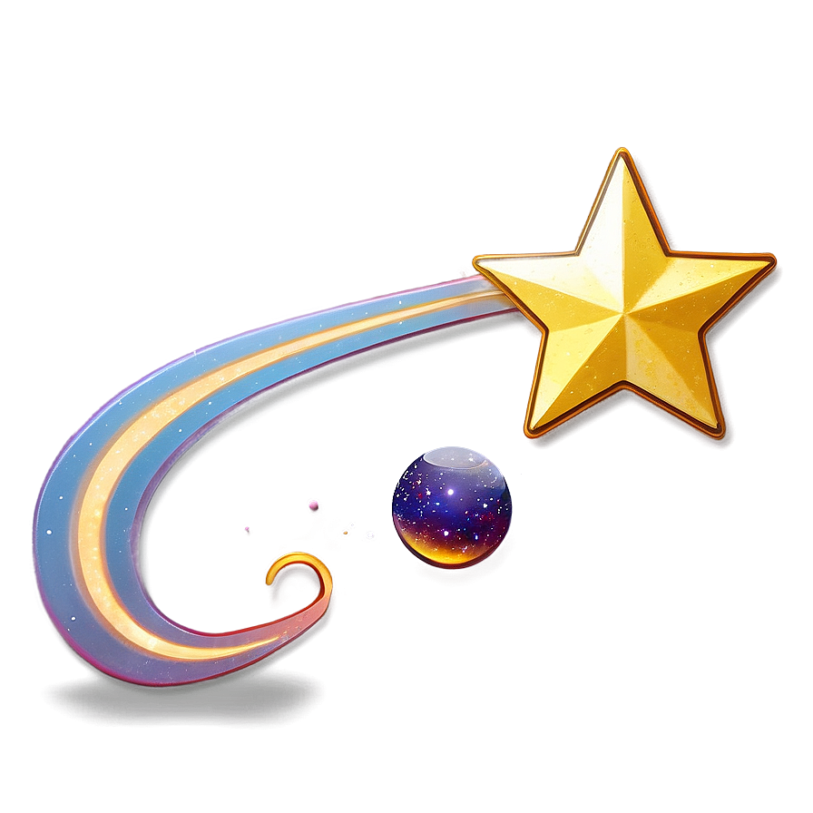 Shooting Star In Space Png Hat3