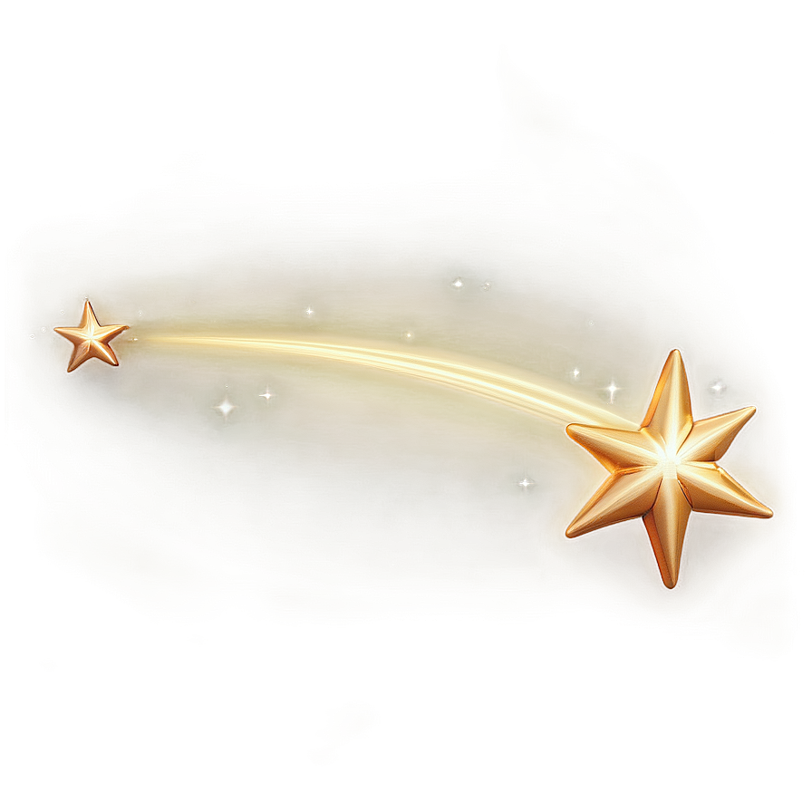 Shooting Star With Light Effect Png Fou
