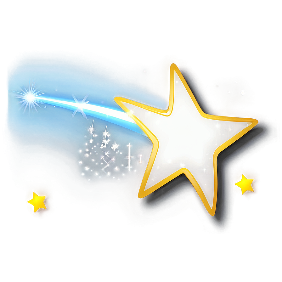 Shooting Star With Twinkle Effect Png Sgx24