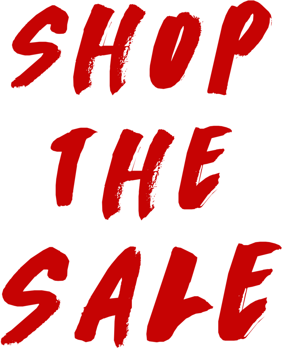 Shop The Sale Red Text