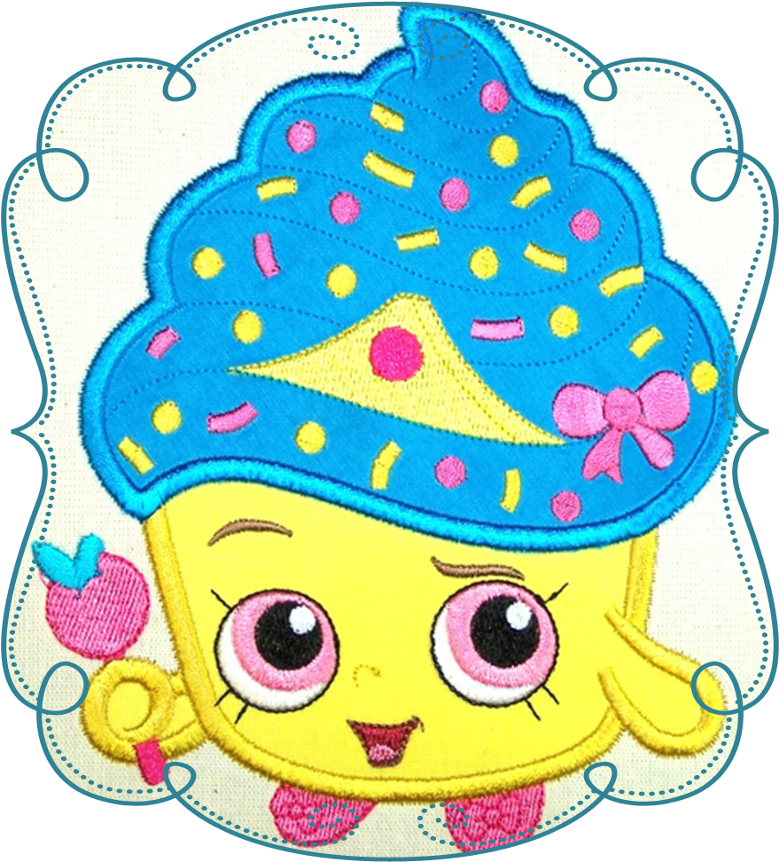 Shopkins Character Embroidered Patch