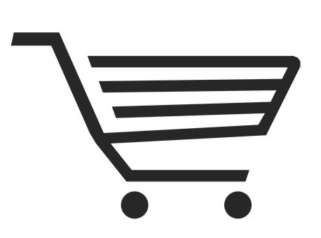 Shopping Cart Icon Black Background