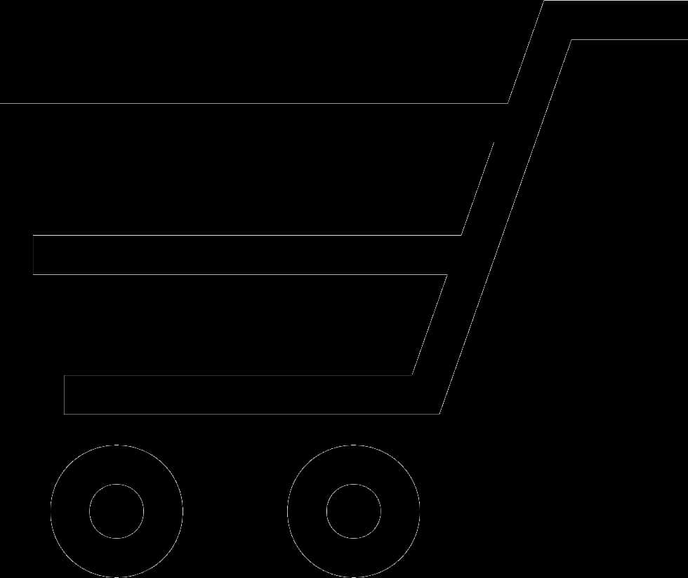 Shopping Cart Icon Black Silhouette