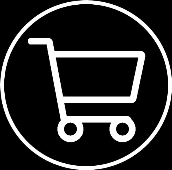 Shopping Cart Icon Blackand White