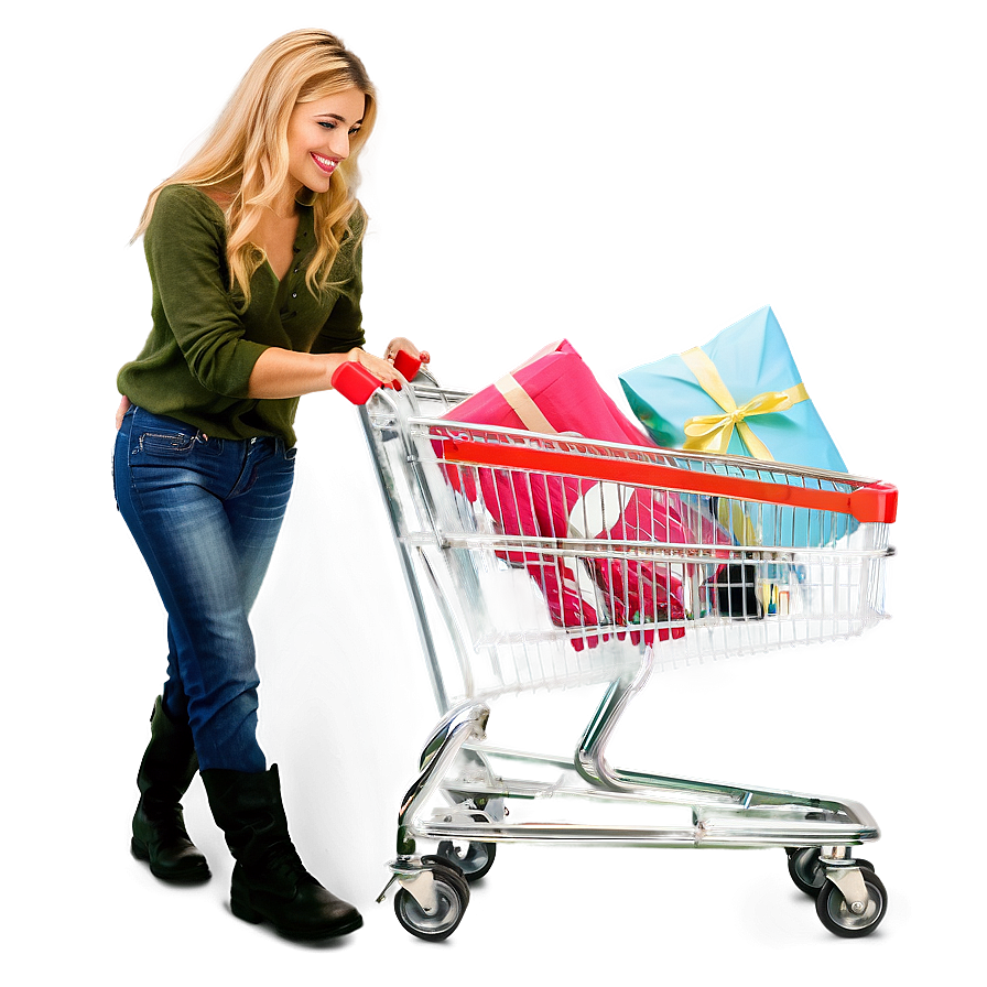 Shopping Cart Isolated Png 05252024