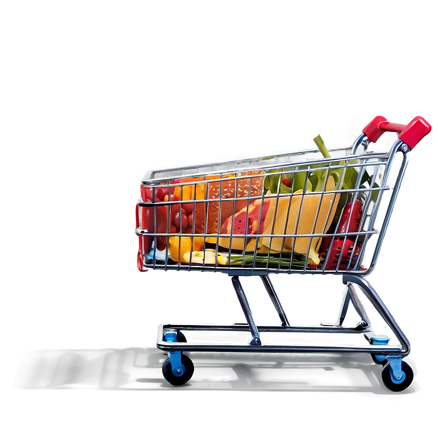 Shopping Cart With Products Png 85
