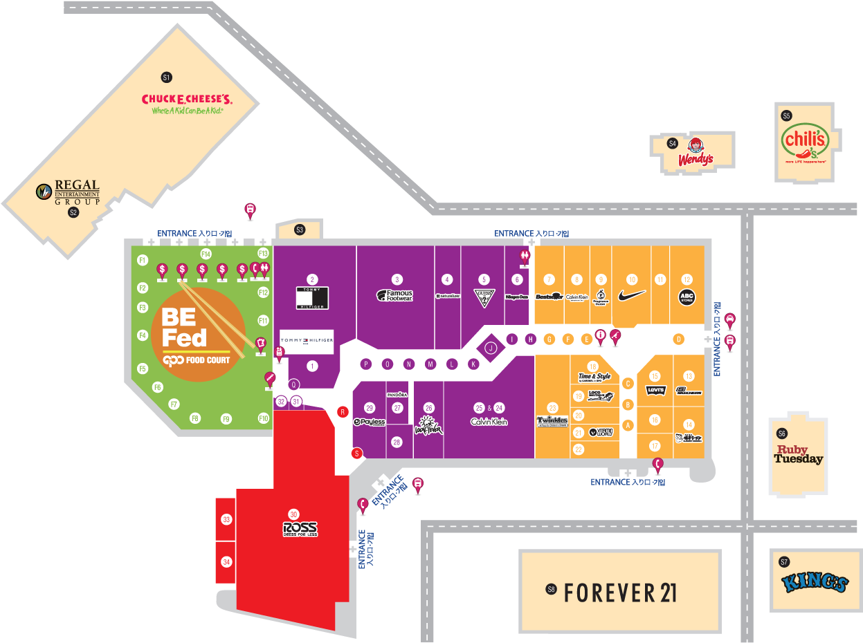 Shopping Mall Layout Map