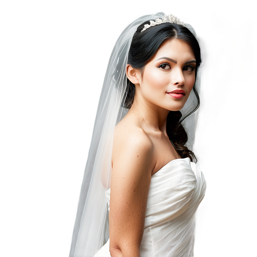 Short Bridal Veil Png Mro