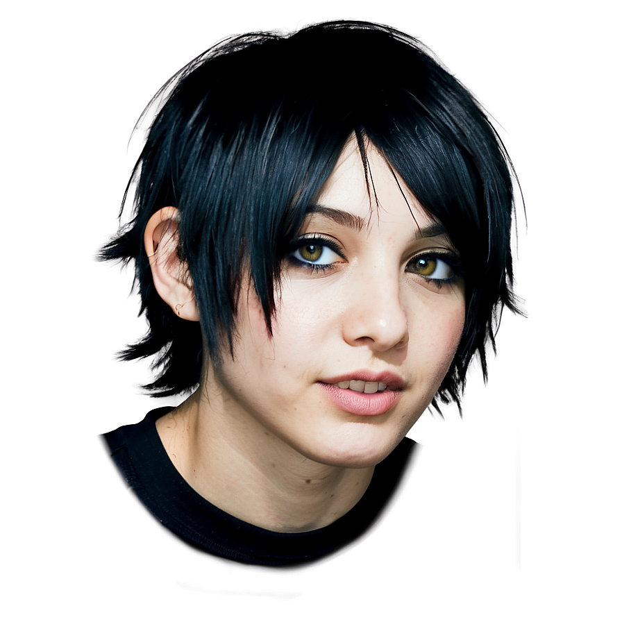 Short Emo Hair Look Png Qjg