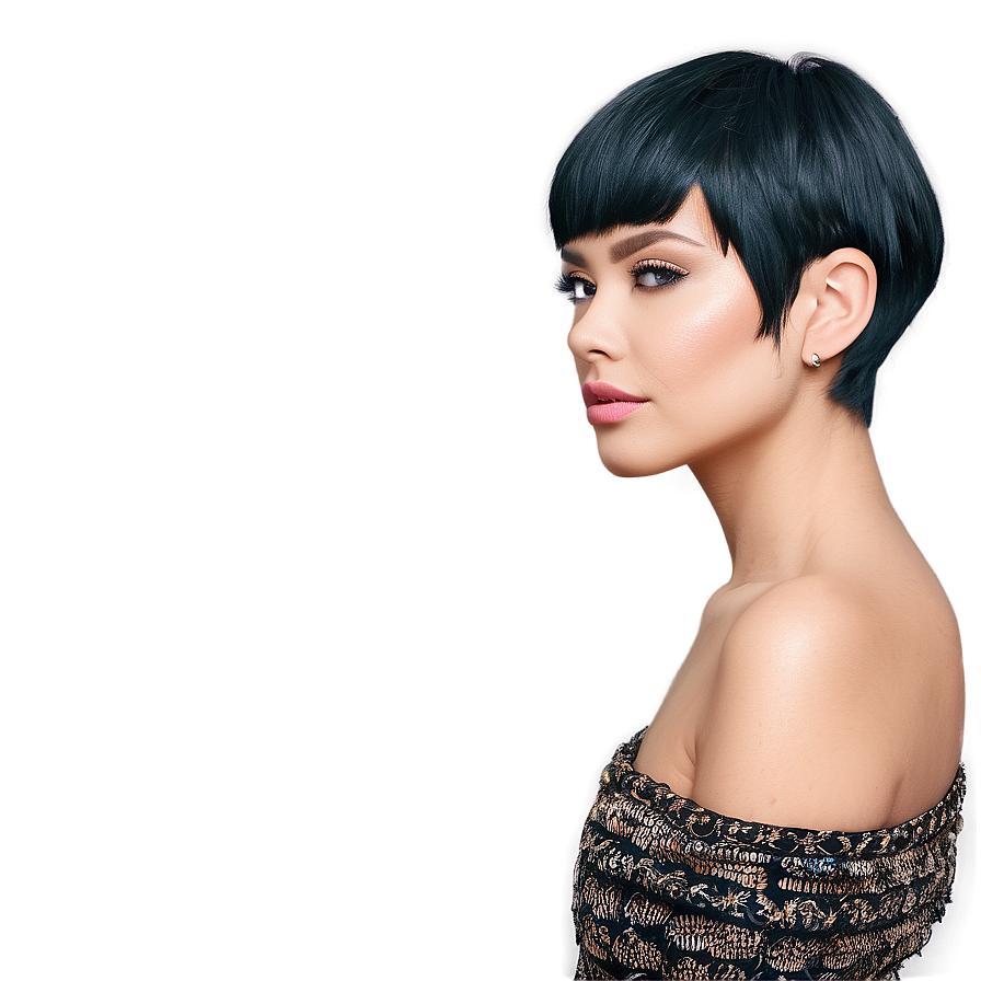 Short Hair Beauty Png Yvu15