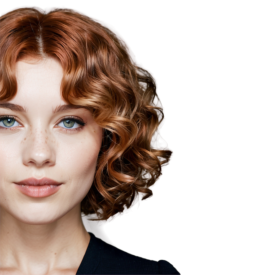 Short Hair Perm Style Png Lbm27