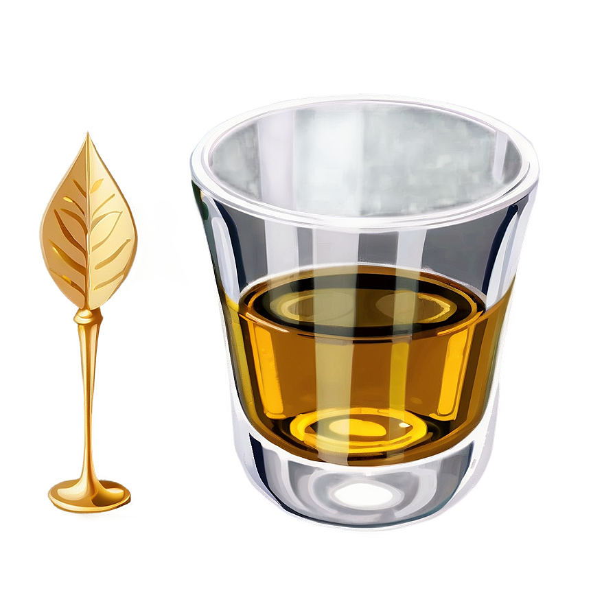 Shot Glass Filled With Gold Png Mmm53
