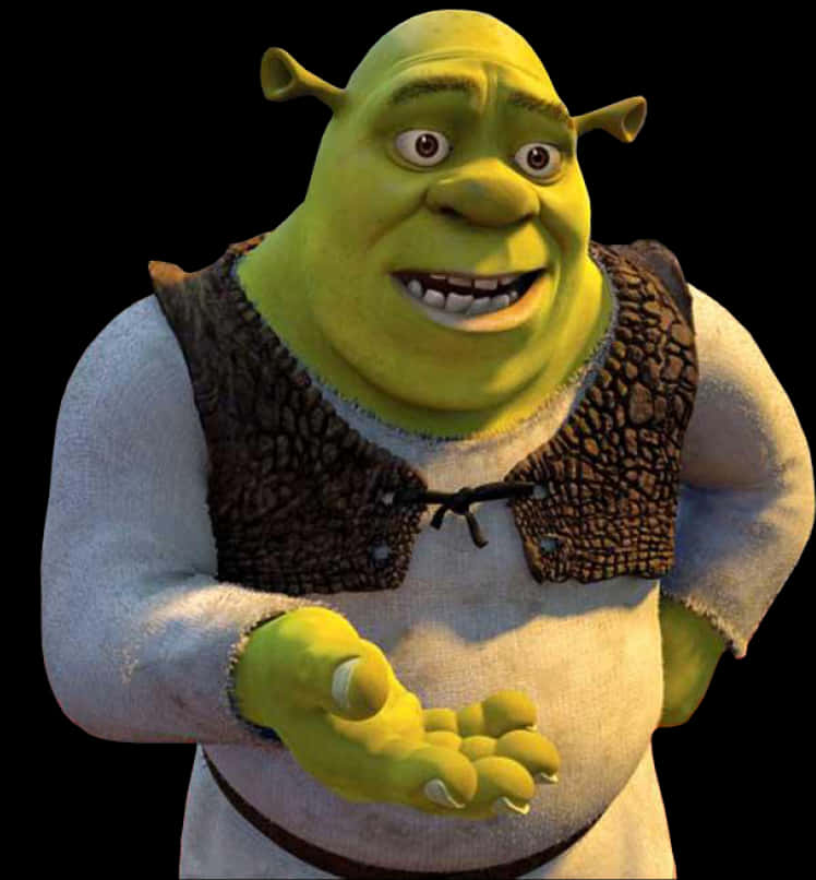 Shrek Character Smiling