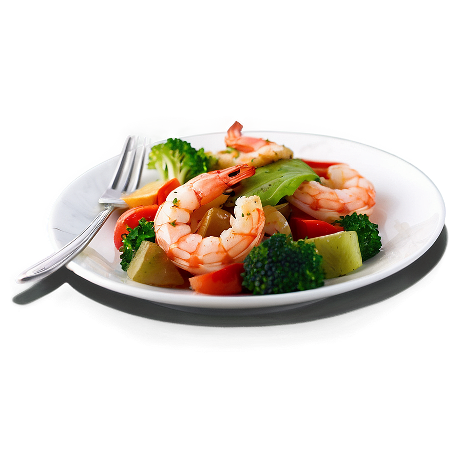 Shrimp With Vegetables Png Hbh