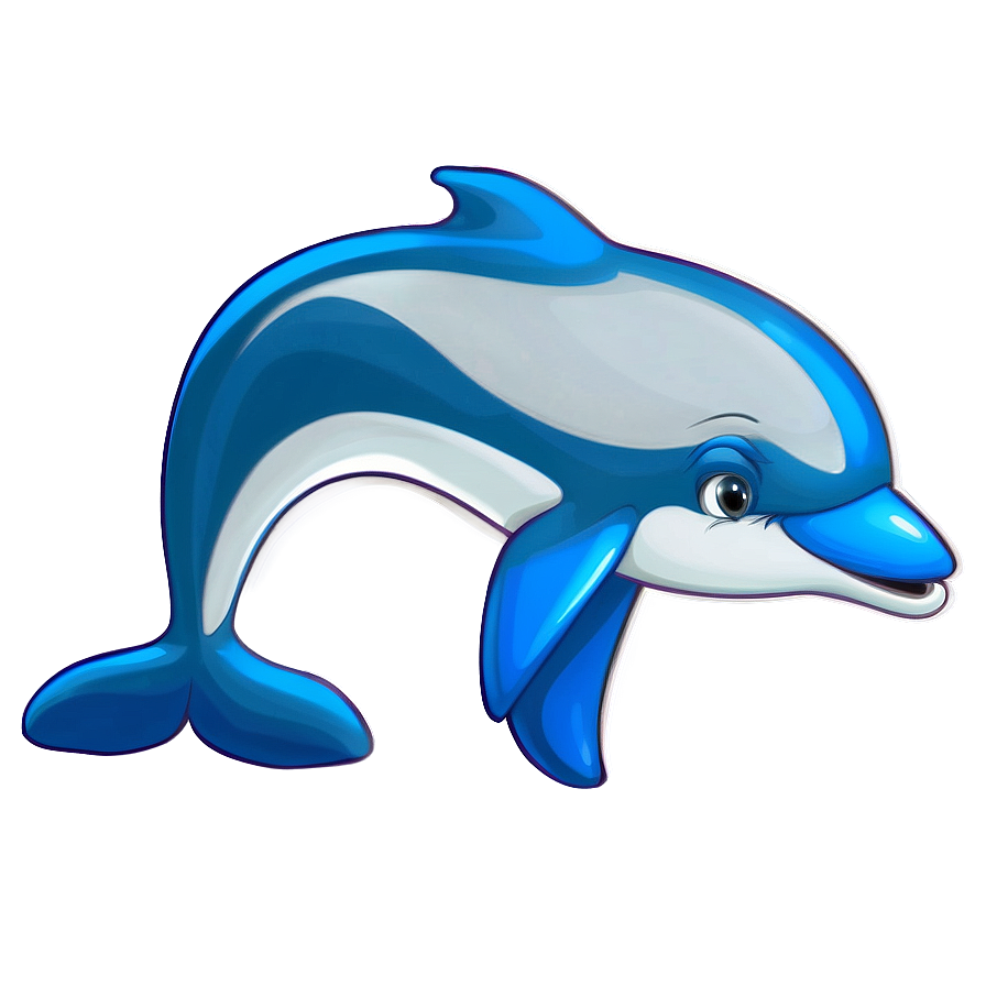 Shy Cartoon Dolphin Png Aku80