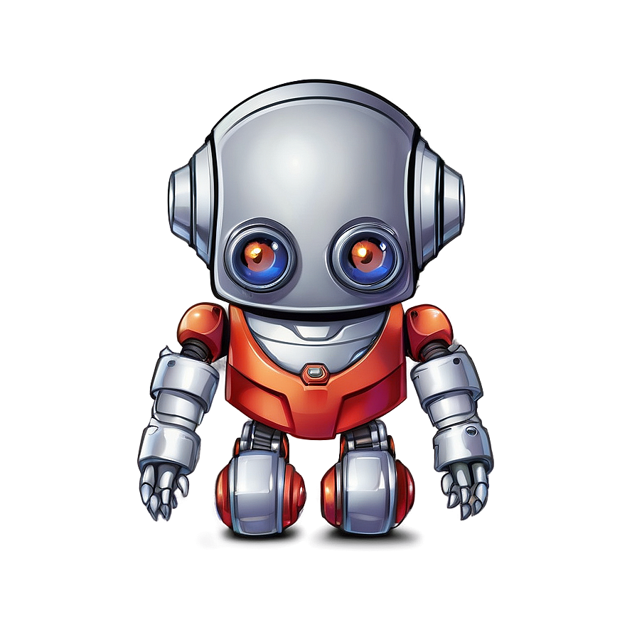 Shy Robot Cute Png 06272024