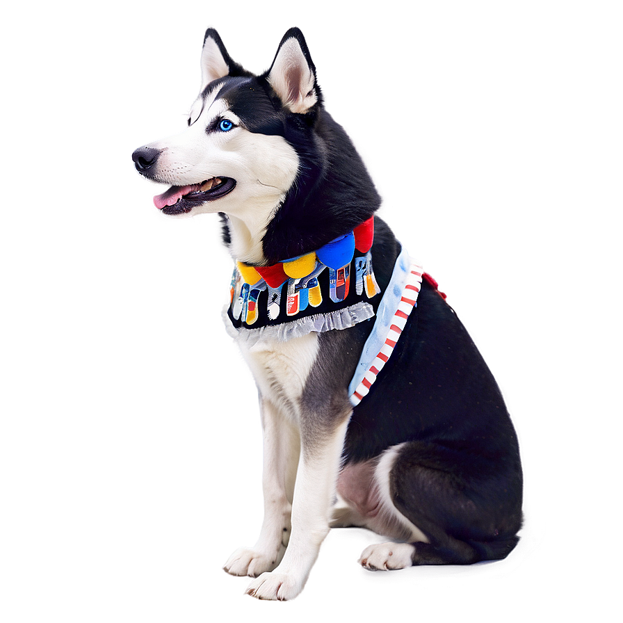 Siberian Husky In Costume Png 06252024