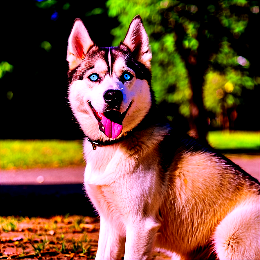 Siberian Husky In Park Png Qij