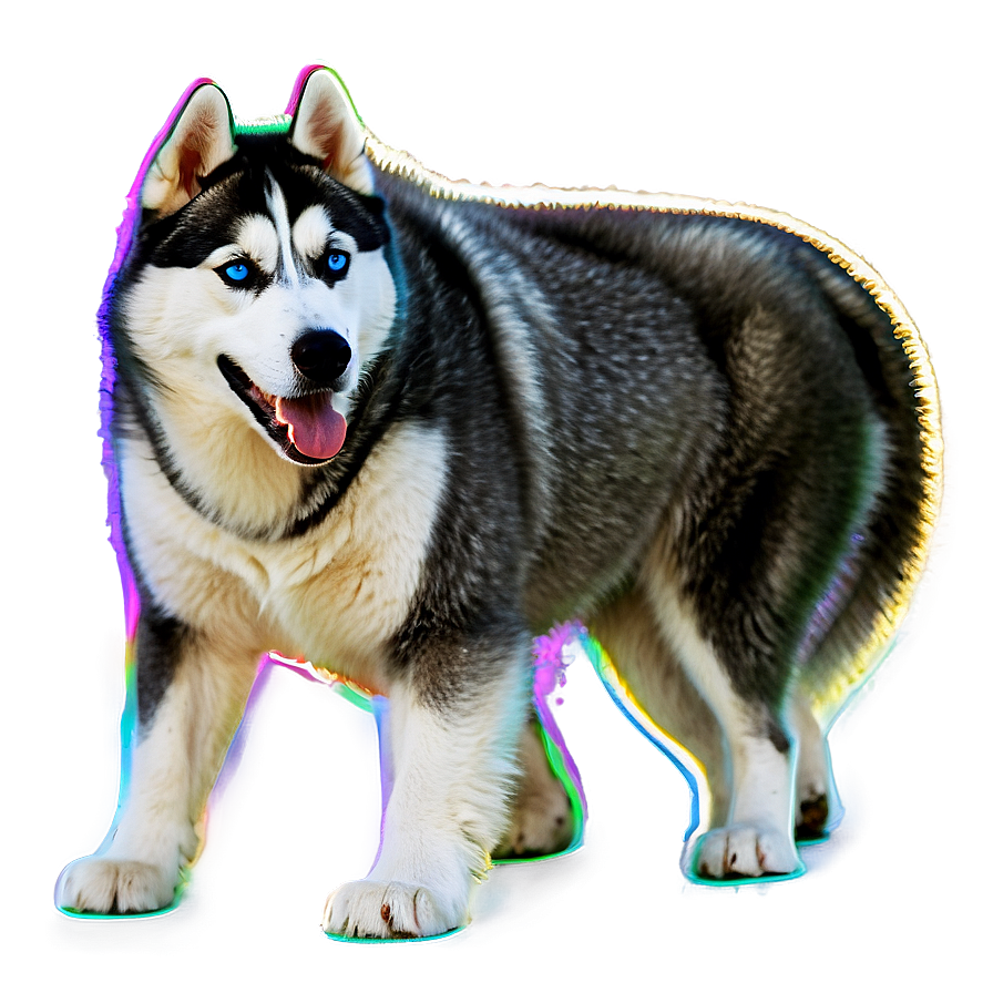 Siberian Husky With Husky Friend Png 06252024