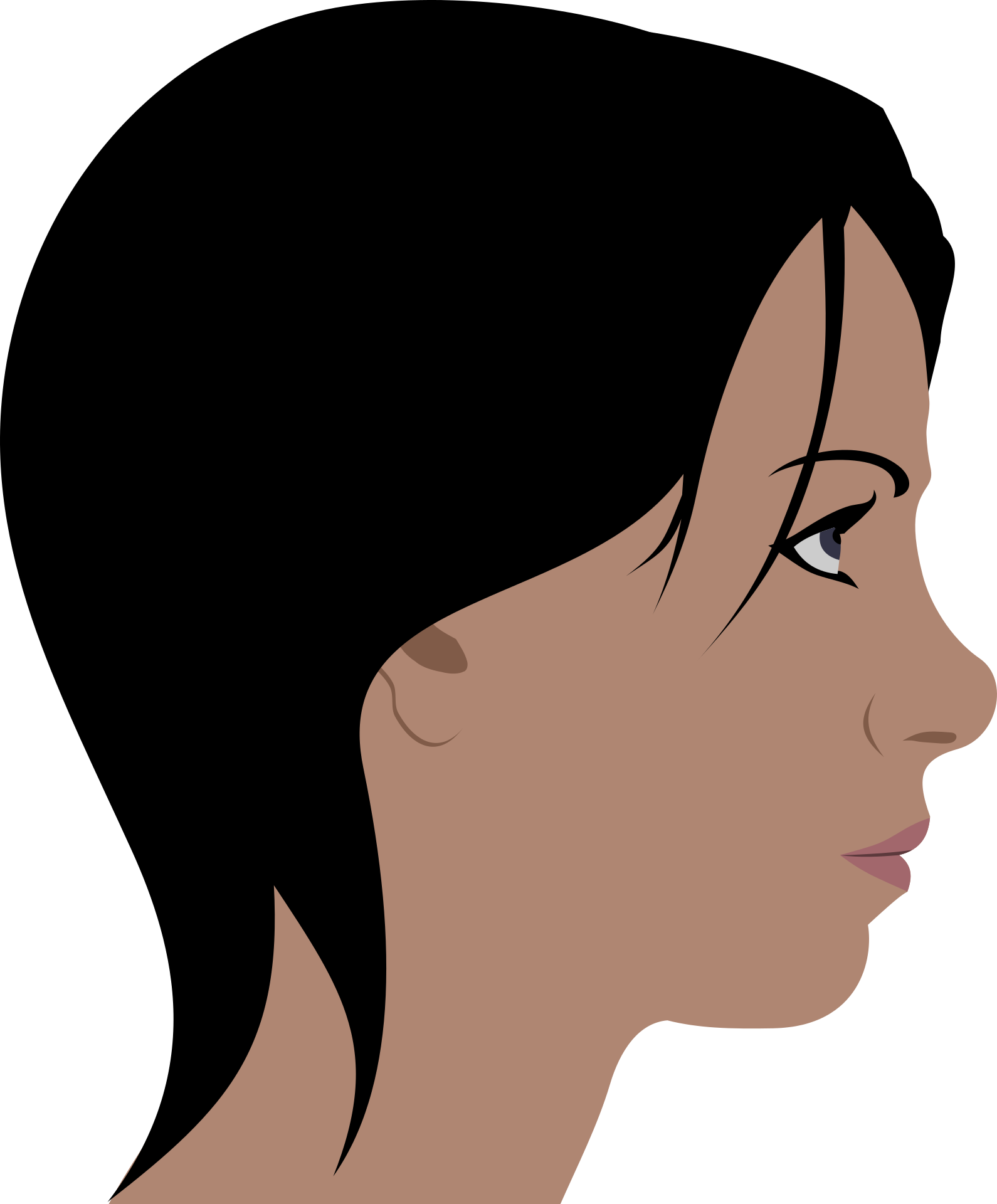 Side Profile Illustration_ Woman