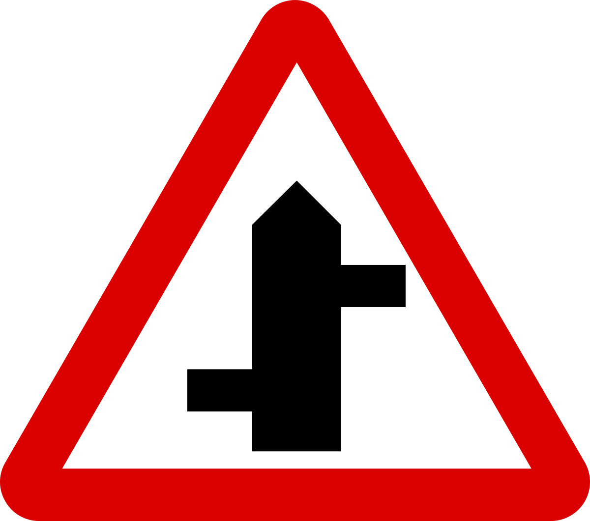 Side Road Junction Traffic Sign