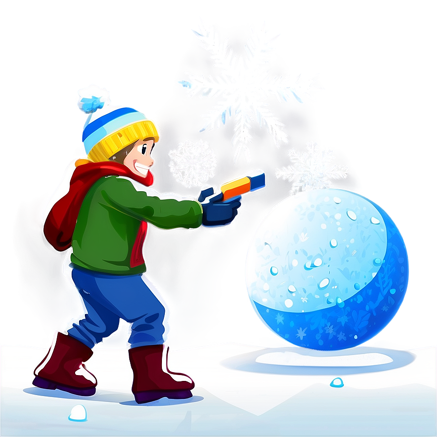 Side-splitting Snowball Fight Png 12