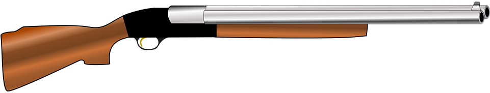 Side View Classic Shotgun Illustration