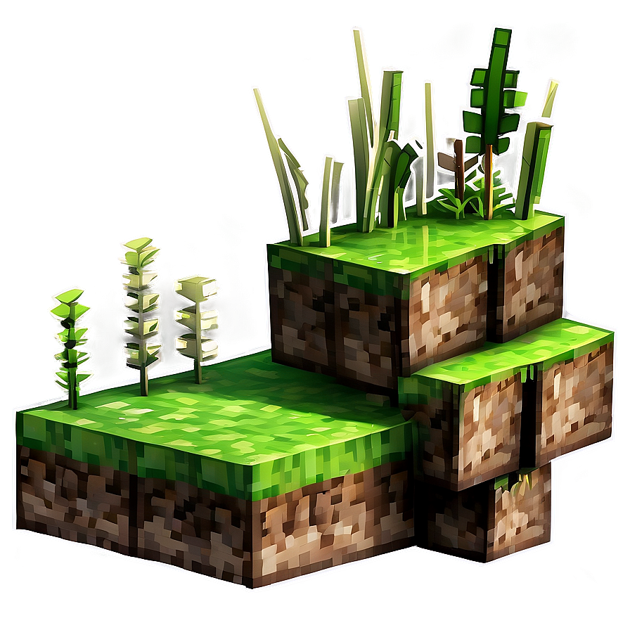Side View Minecraft Grass Block Png Ihl92