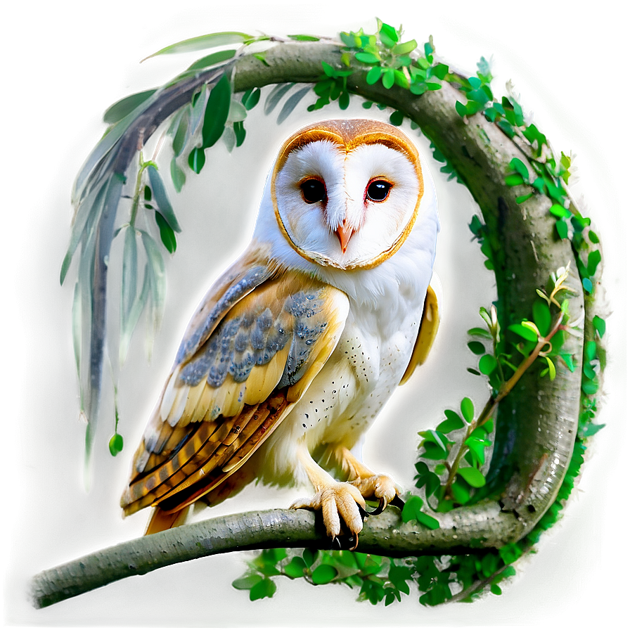 Silent Barn Owl Png 06252024