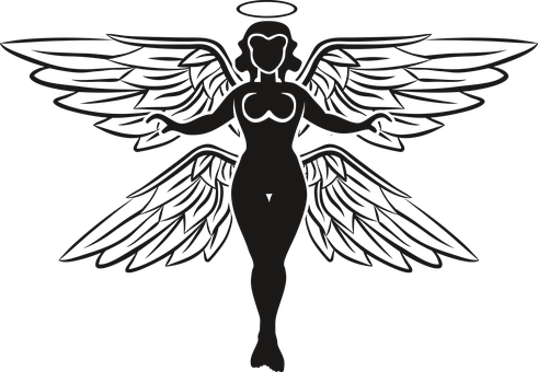 Silhouette Angel Art