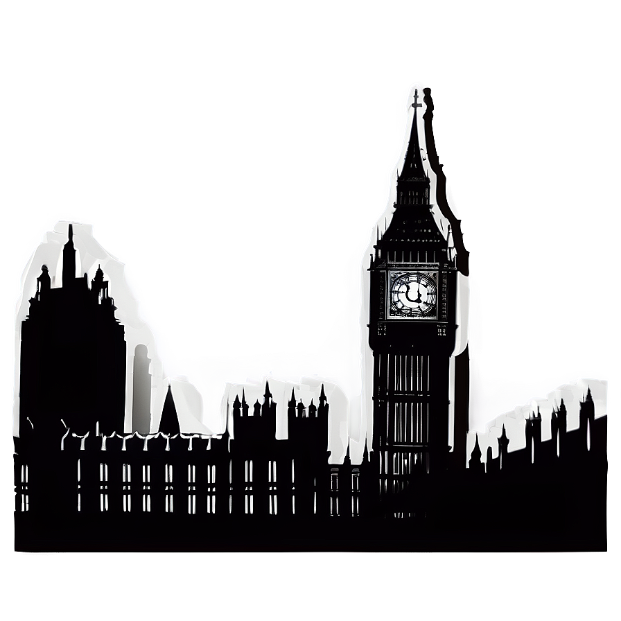 Silhouette Big Ben Png 7