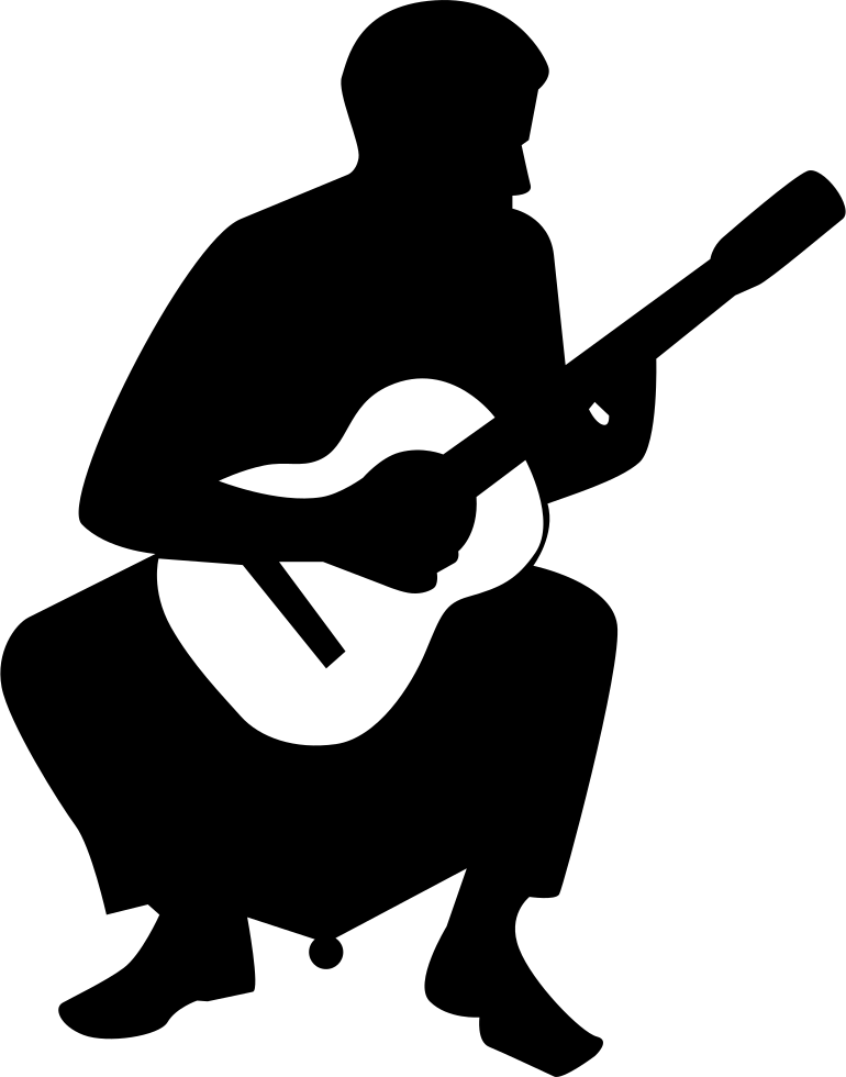 Silhouette_ Guitar_ Player