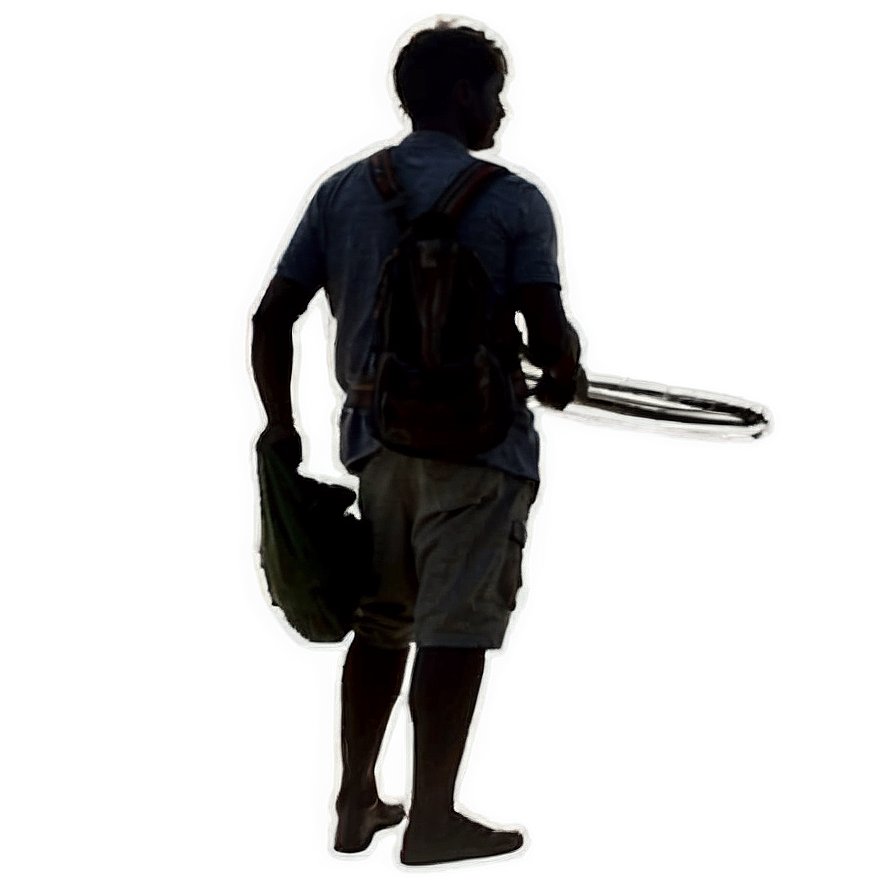 Silhouette Of A Person Fishing Png Bpo