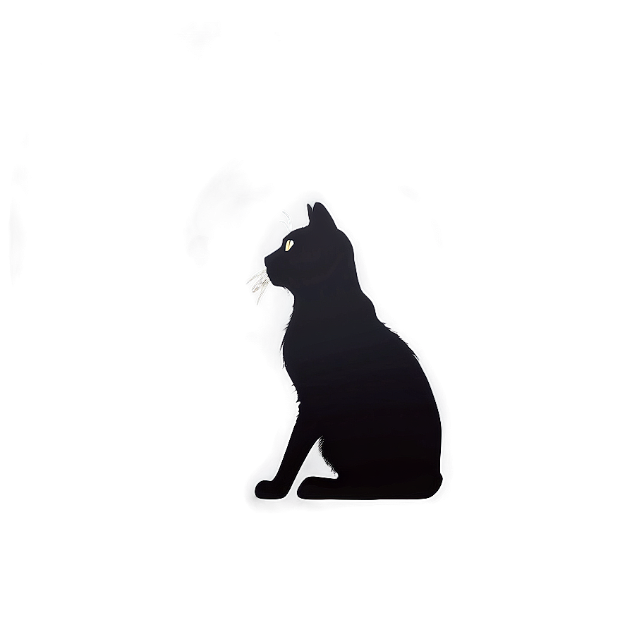 Silhouette Of Grey Cat Png Qfr23