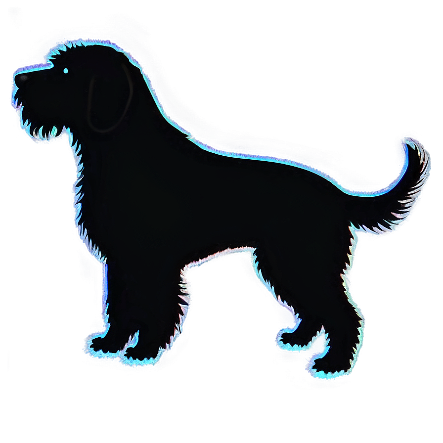 Silhouette Of Labradoodle Png Lhn79