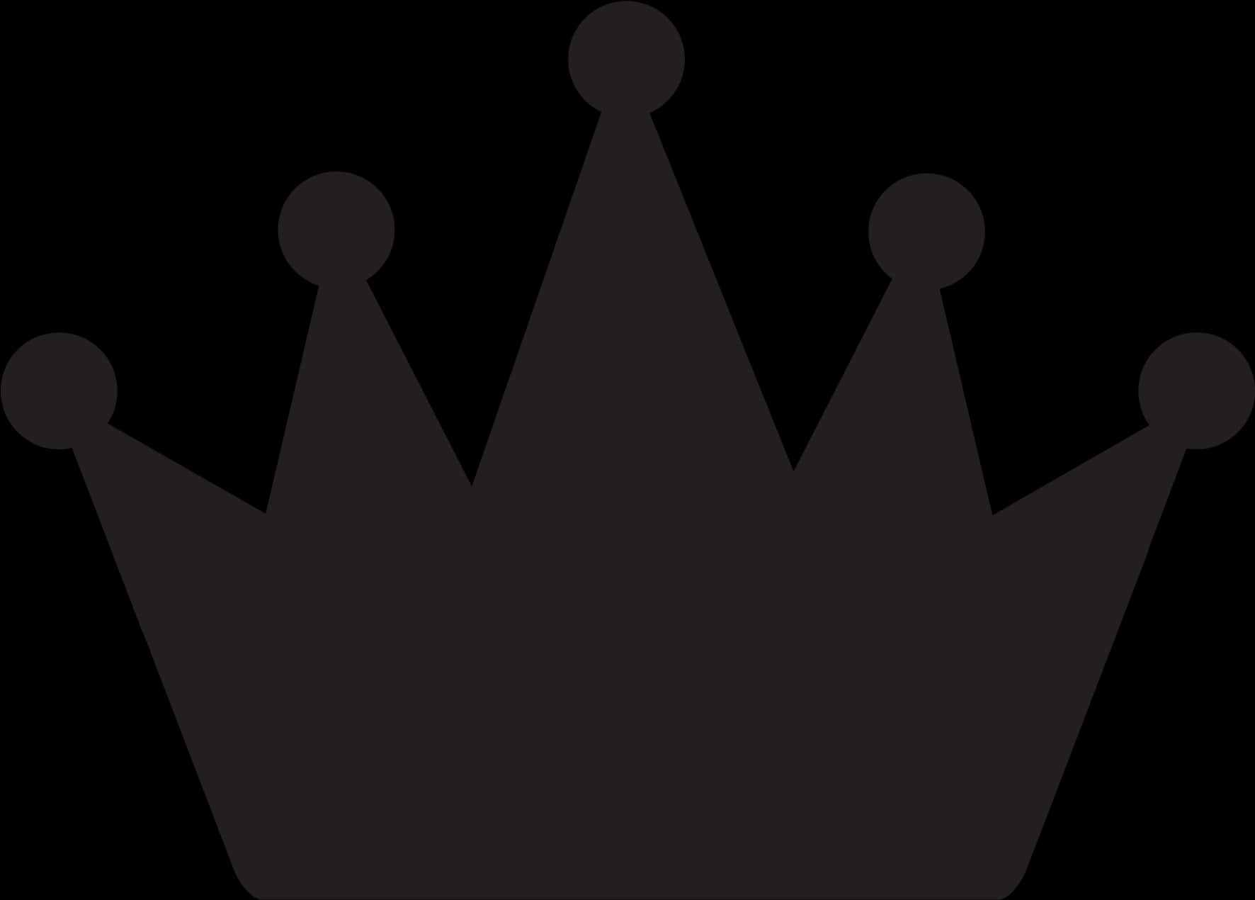 Silhouette Princess Crown Graphic