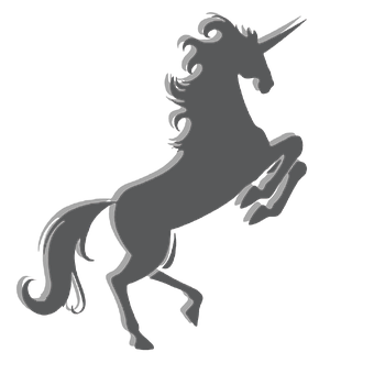 Silhouette Unicorn Graphic