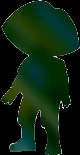 Silhouetted Animated Character