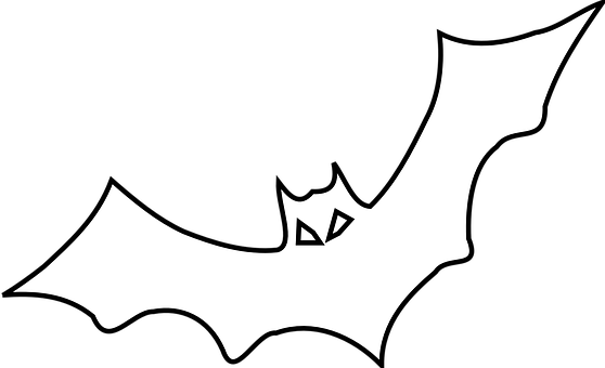 Silhouetted Bat Graphic