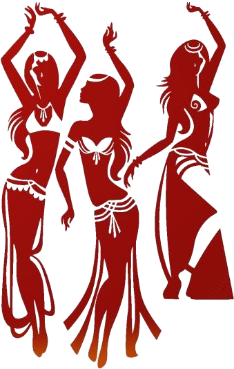 Silhouetted Flamenco Dancers