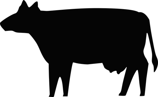 Silhouetteof Cow