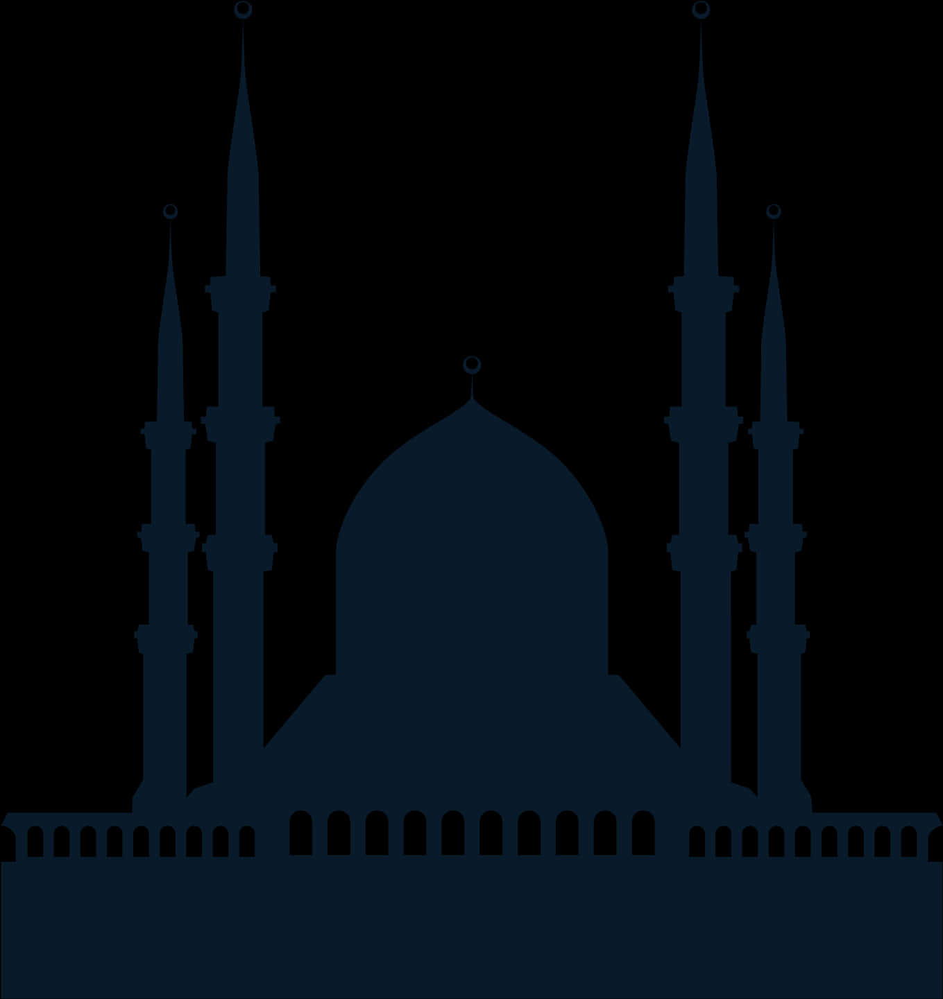 Silhouetteof Islamic Mosque