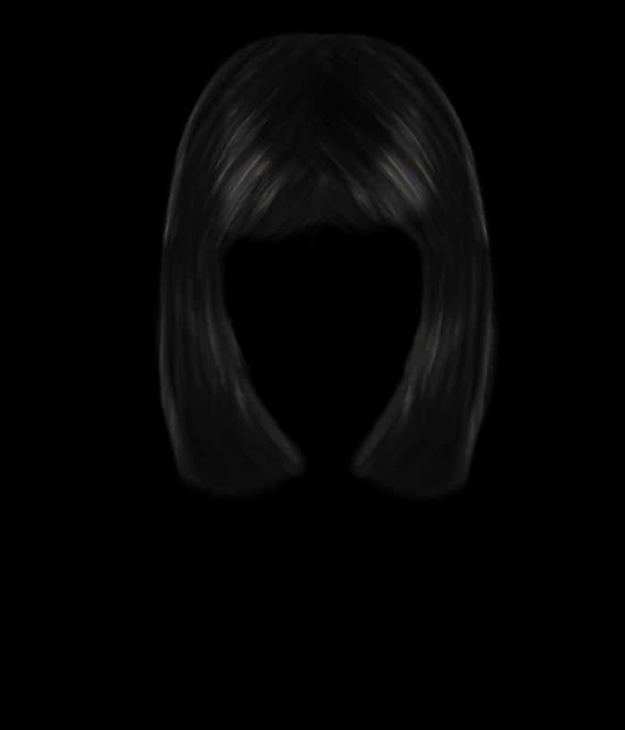 Silhouetteof Long Hair Style