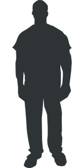 Silhouetteof Standing Man